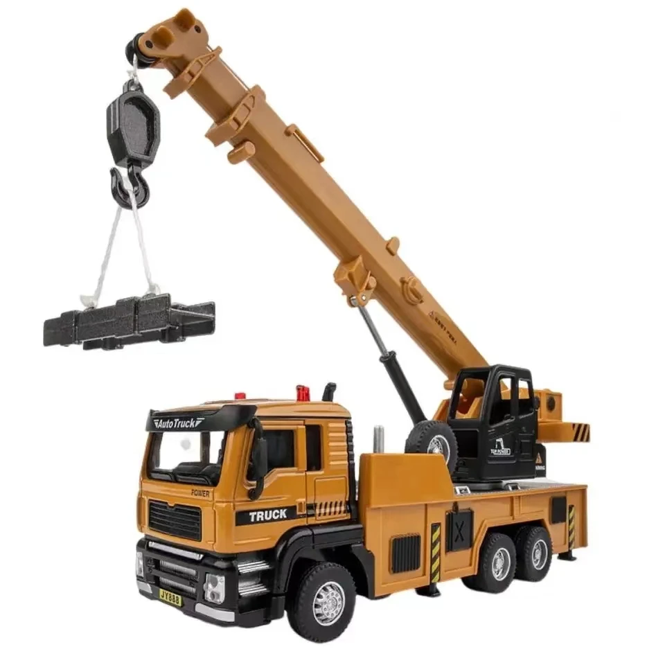New 1/50 Crane Truck Model Toy Car Diecast Alloy Engineering Vehicle Sound Light Pull Back High Simulation Toy Kids Gift
New 1/50 Crane Truck Model Toy Car Diecast Alloy Engineering Vehicle Sound Light Pull Back High Simulation Toy Kids Gift