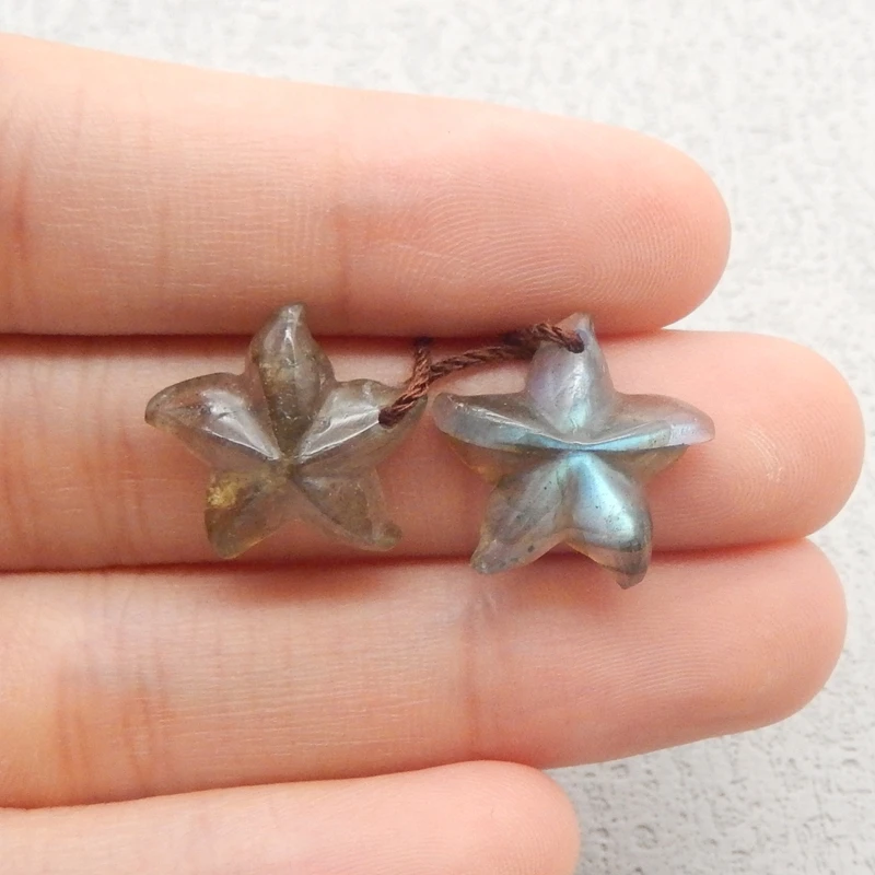 Серьги-бусины из натурального камня в виде морской звезды 16x6 мм, просверленные спереди 2,7 г для изготовления ювелирных изделий, подвески, подарочные аксессуары 
Серьги-бусины из натурального камня в виде морской звезды 16x6 мм, просверленные спереди 2,7 г для изготовления ювелирных изделий, подвески, подарочные аксессуары