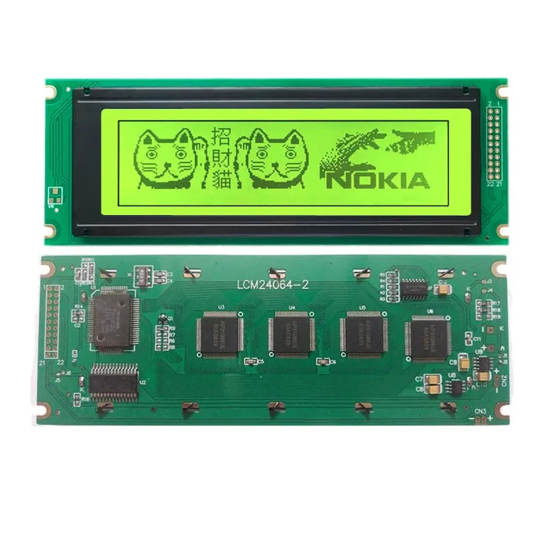 5.4 Inch 24064 240*64 240X64 Graphic LCM Blue Yellow LCD Display Parallel Port T6963 Or EQV Industrial Device
5.4 Inch 24064 240*64 240X64 Graphic LCM Blue Yellow LCD Display Parallel Port T6963 Or EQV Industrial Device