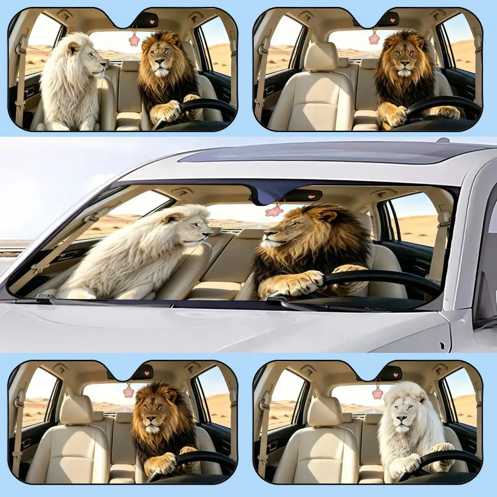 Cute lion Driving Sun Visor Retractable Car Sun Visor Anti-Glare UV Protection Front Window Sunshade
Cute lion Driving Sun Visor Retractable Car Sun Visor Anti-Glare UV Protection Front Window Sunshade