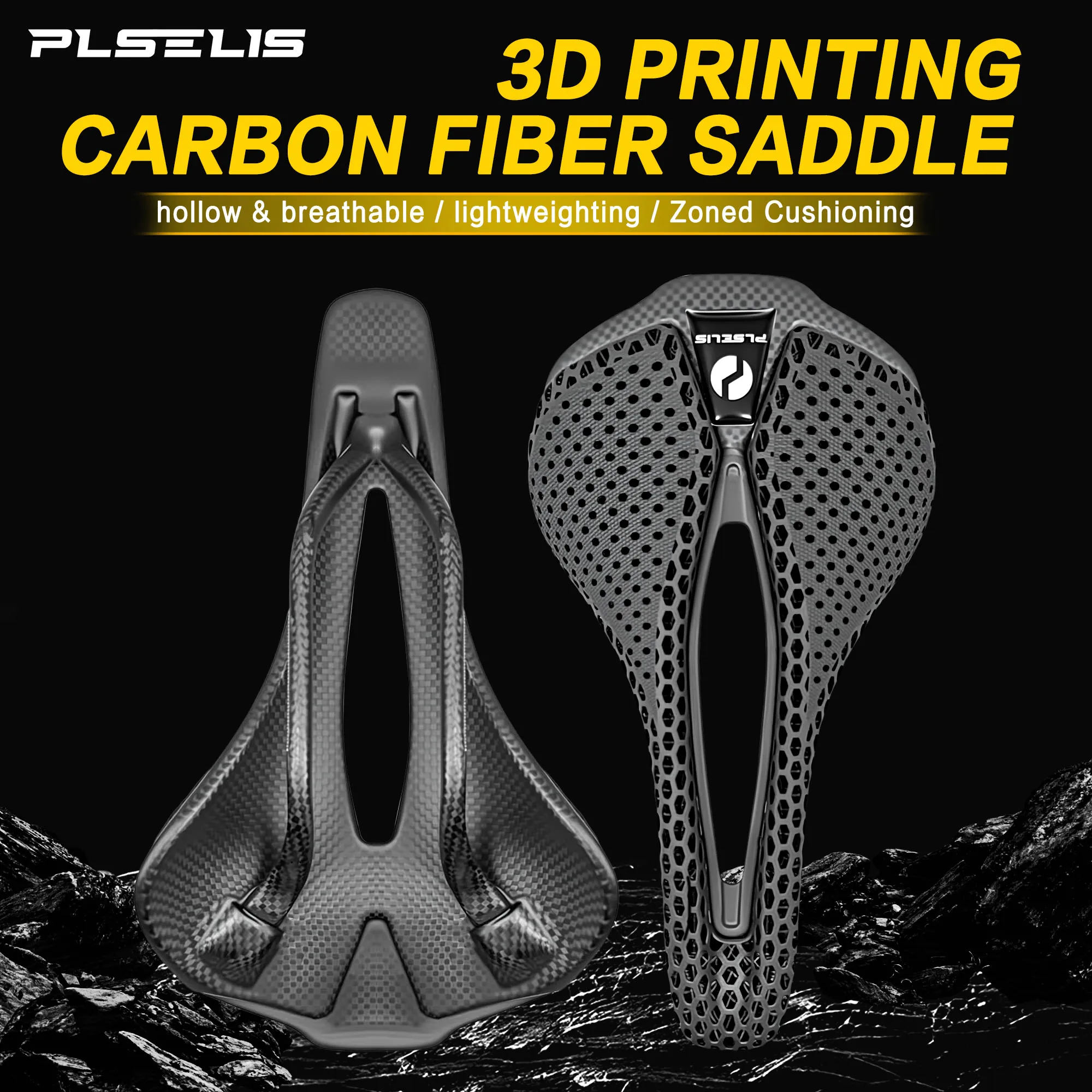 plselis Full Carbon Fiber Saddle 3D Printing Bicycle Cushion Road Bike Saddle Riding Accessories Lightweight Comfortable Seat
plselis Full Carbon Fiber Saddle 3D Printing Bicycle Cushion Road Bike Saddle Riding Accessories Lightweight Comfortable Seat