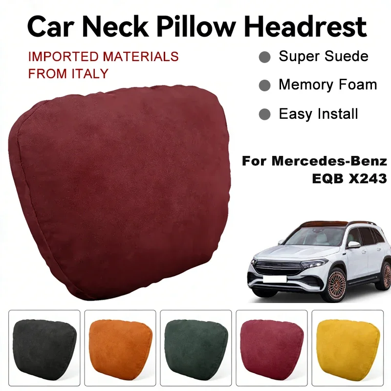 Italy Suede Car Neck Rest Pillow For Mercedes-Benz EQB X243 Seat Head Neck Support Cushion Auto Interior Accessories
Italy Suede Car Neck Rest Pillow For Mercedes-Benz EQB X243 Seat Head Neck Support Cushion Auto Interior Accessories