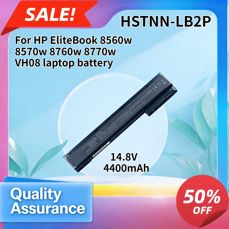 VH08 4400mAh High Quality Laptop Battery Compatible with HP EliteBook 8560w 8570w 8760w 8770w
VH08 4400mAh High Quality Laptop Battery Compatible with HP EliteBook 8560w 8570w 8760w 8770w