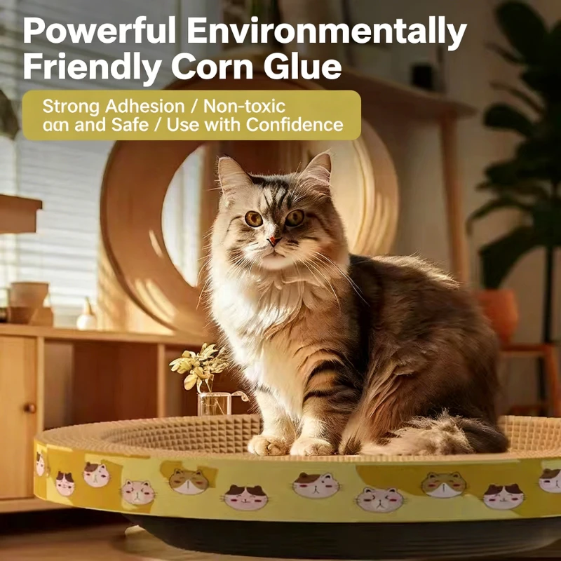 Oval Cat Scratching Board Corrugated Paper Cat Nest Furniture Protection Grinding Claw Play Toy for Kitten Wear-resistant
Oval Cat Scratching Board Corrugated Paper Cat Nest Furniture Protection Grinding Claw Play Toy for Kitten Wear-resistant