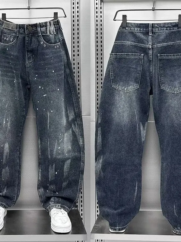 Retro American Style Loose Straight Leg Men's Jeans High Street Trendy Long Pants Fall 2026 Fashion Casual Wear Resistant
Retro American Style Loose Straight Leg Men's Jeans High Street Trendy Long Pants Fall 2026 Fashion Casual Wear Resistant