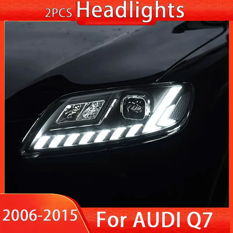 Автомобильные фары для Audi Q7, фары 2006-2015 Q7, светодиодные фары, линзы проектора, DRL, анимация, автомобильные аксессуары
Автомобильные фары для Audi Q7, фары 2006-2015 Q7, светодиодные фары, линзы проектора, DRL, анимация, автомобильные аксессуары