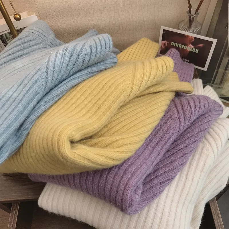 Thick Turtleneck Sweater for Women Fall Winter Fashion Solid Long Sleeve Warm Jumper Female Loose Casual Knitting Pullover New
Thick Turtleneck Sweater for Women Fall Winter Fashion Solid Long Sleeve Warm Jumper Female Loose Casual Knitting Pullover New