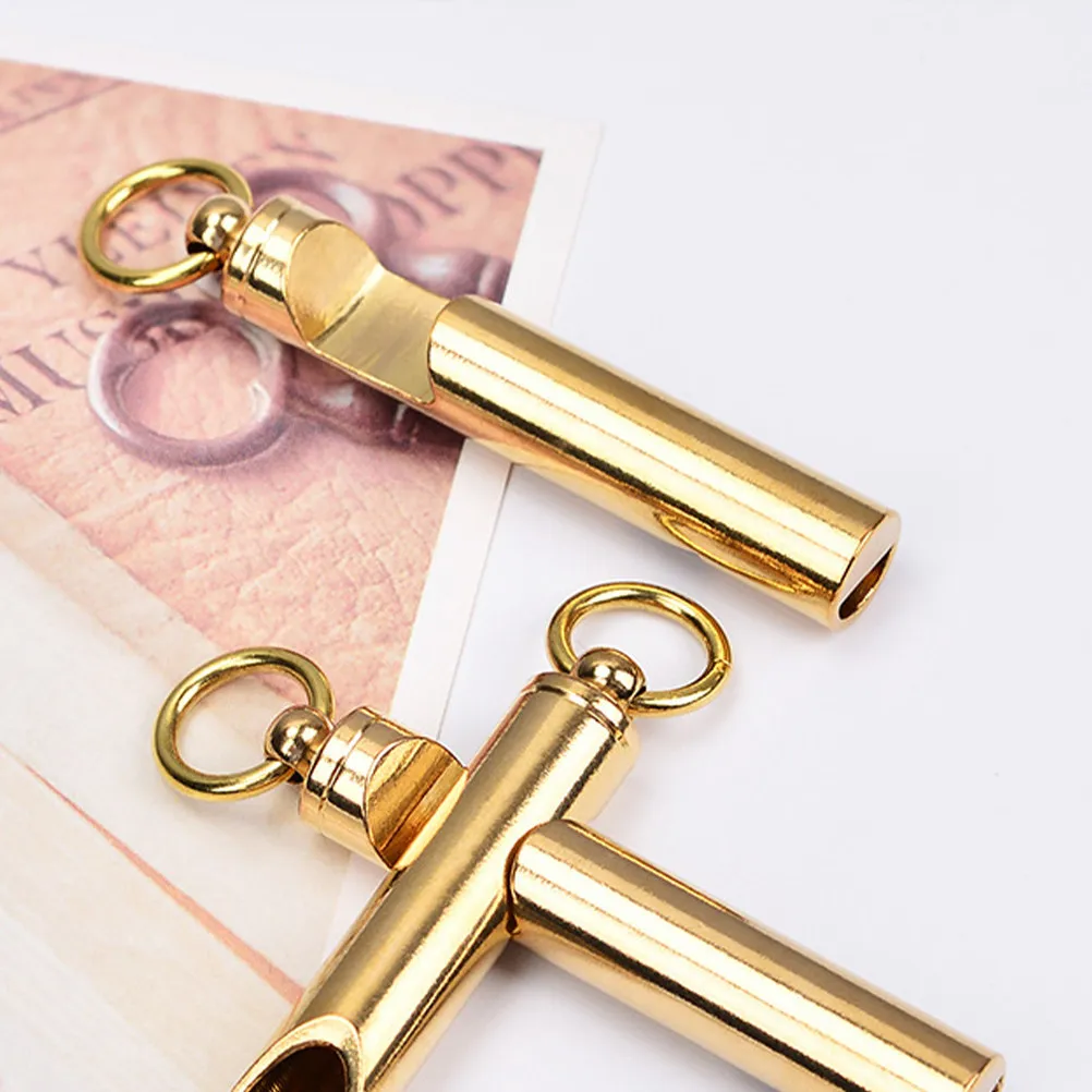 2Pcs Outdoor Survival Whistle Copper Golden Emergency Safety Whistle Bottle Opener Mini Portable Loud Sound for Hiking Camping
2Pcs Outdoor Survival Whistle Copper Golden Emergency Safety Whistle Bottle Opener Mini Portable Loud Sound for Hiking Camping