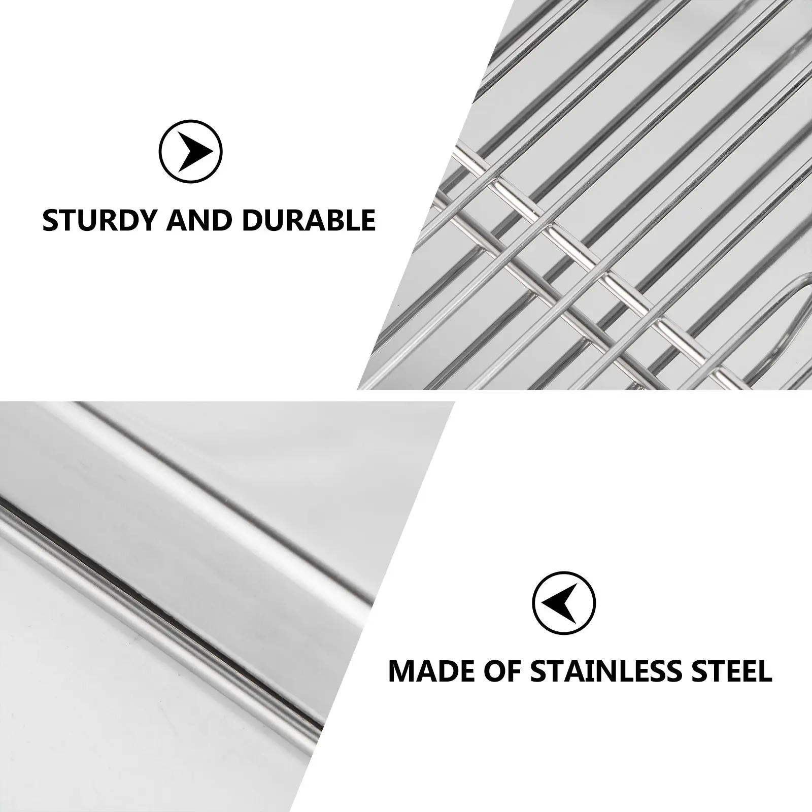 Baking Sheet Set Stainless Steel Roasting Pan Grid Tray Cooling Rack Oven Safe Dishwasher Non Toxic Home Use Kitchen Bar
Baking Sheet Set Stainless Steel Roasting Pan Grid Tray Cooling Rack Oven Safe Dishwasher Non Toxic Home Use Kitchen Bar