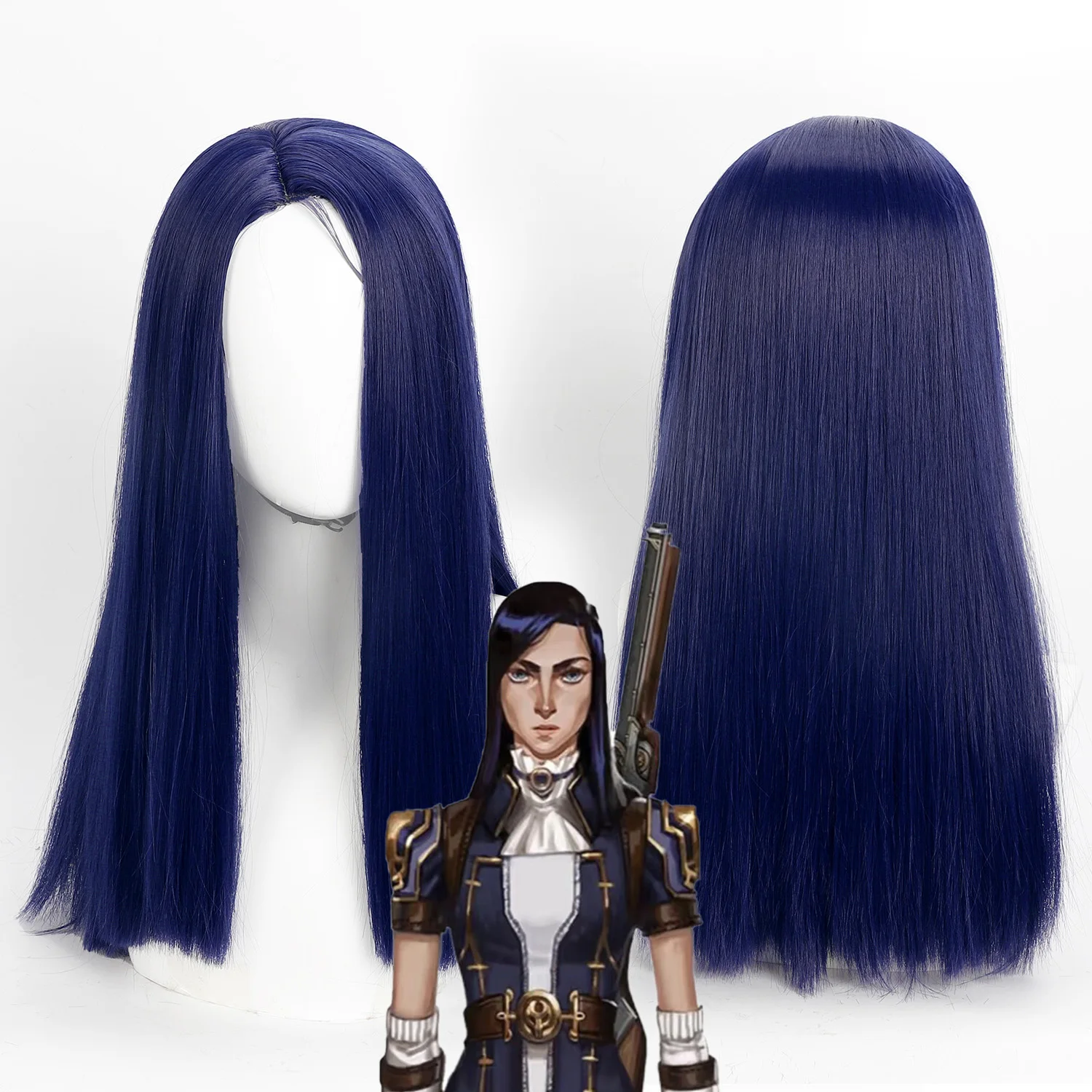 Парик для косплея Caitlyn (Arcane), синий, с центральным пробором, прямой, синтетический, для ролевых игр, с шапочкой для парика
Парик для косплея Caitlyn (Arcane), синий, с центральным пробором, прямой, синтетический, для ролевых игр, с шапочкой для парика