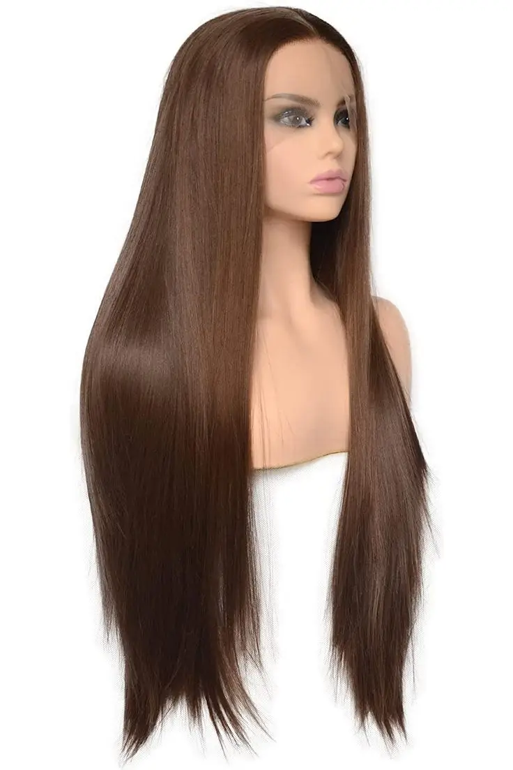 Black Women Caramel Brown Silky Straight Synthetic 13x4 Lace Front Wigs Glueless High Temperature Fiber Synthetic Lace Wigs
Black Women Caramel Brown Silky Straight Synthetic 13x4 Lace Front Wigs Glueless High Temperature Fiber Synthetic Lace Wigs