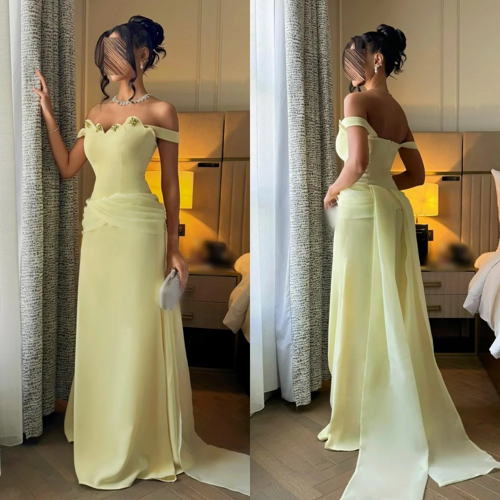 Customized Jersey Applique Beading A-line Off-the-shoulder Long Dresses Bespoke Occasion Elegant Fashion Formal Party
Customized Jersey Applique Beading A-line Off-the-shoulder Long Dresses Bespoke Occasion Elegant Fashion Formal Party