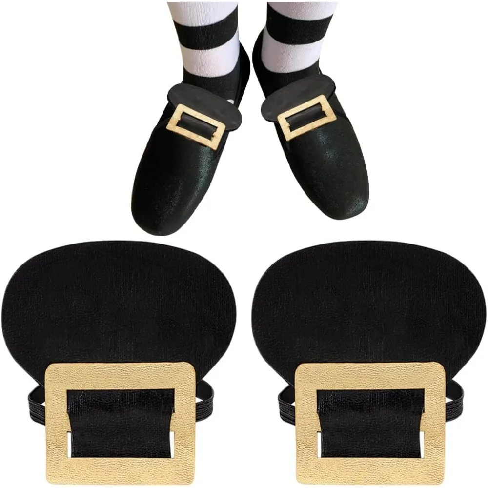 2 Pairs Colonial Shoe Buckle Accessories Black & Gold Shoe Buckles Colonial Covers PU Leather Colonial making kit
2 Pairs Colonial Shoe Buckle Accessories Black & Gold Shoe Buckles Colonial Covers PU Leather Colonial making kit