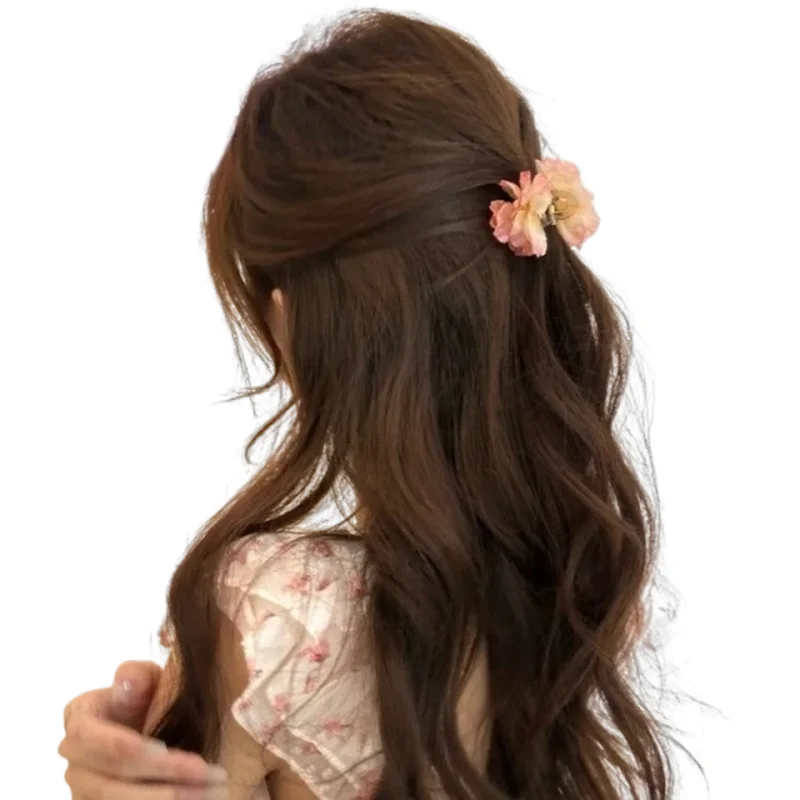 Forest Style Hair Clip for Women with Flower Side Bangs And Ponytail High-End Feeling Withered Rose Small Gripper Clip
Forest Style Hair Clip for Women with Flower Side Bangs And Ponytail High-End Feeling Withered Rose Small Gripper Clip