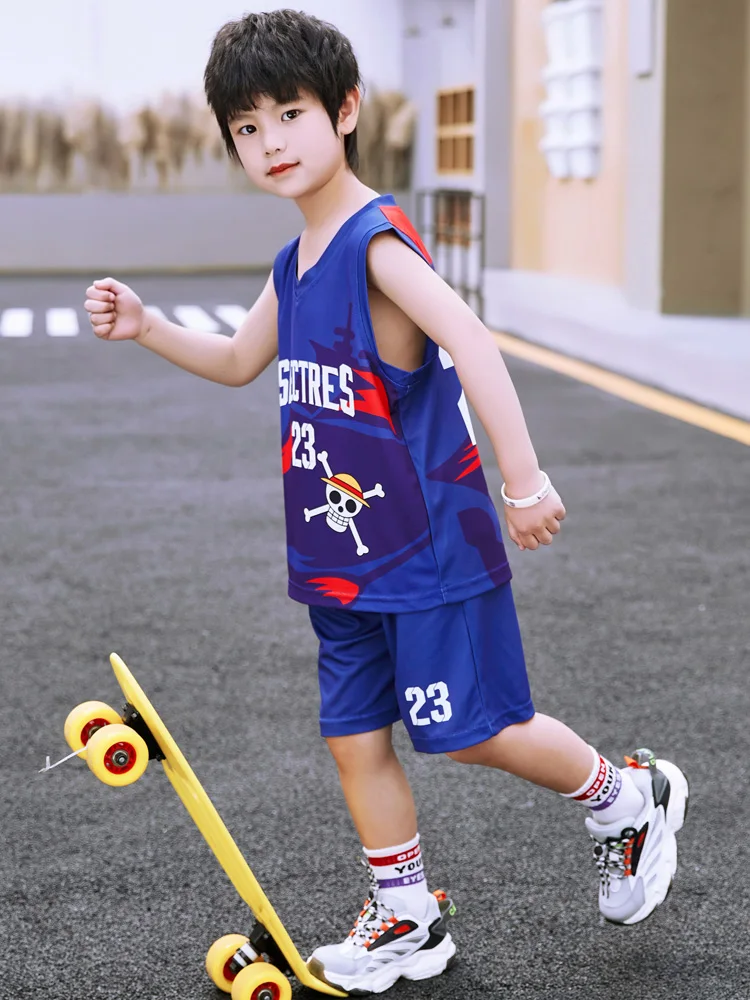 New Arrival Boys' Suit Summer Suit Thin Sleeveless Big Boys' Summer Children's Sports Boys' Basketball Jacket Vest Size 120-170
New Arrival Boys' Suit Summer Suit Thin Sleeveless Big Boys' Summer Children's Sports Boys' Basketball Jacket Vest Size 120-170