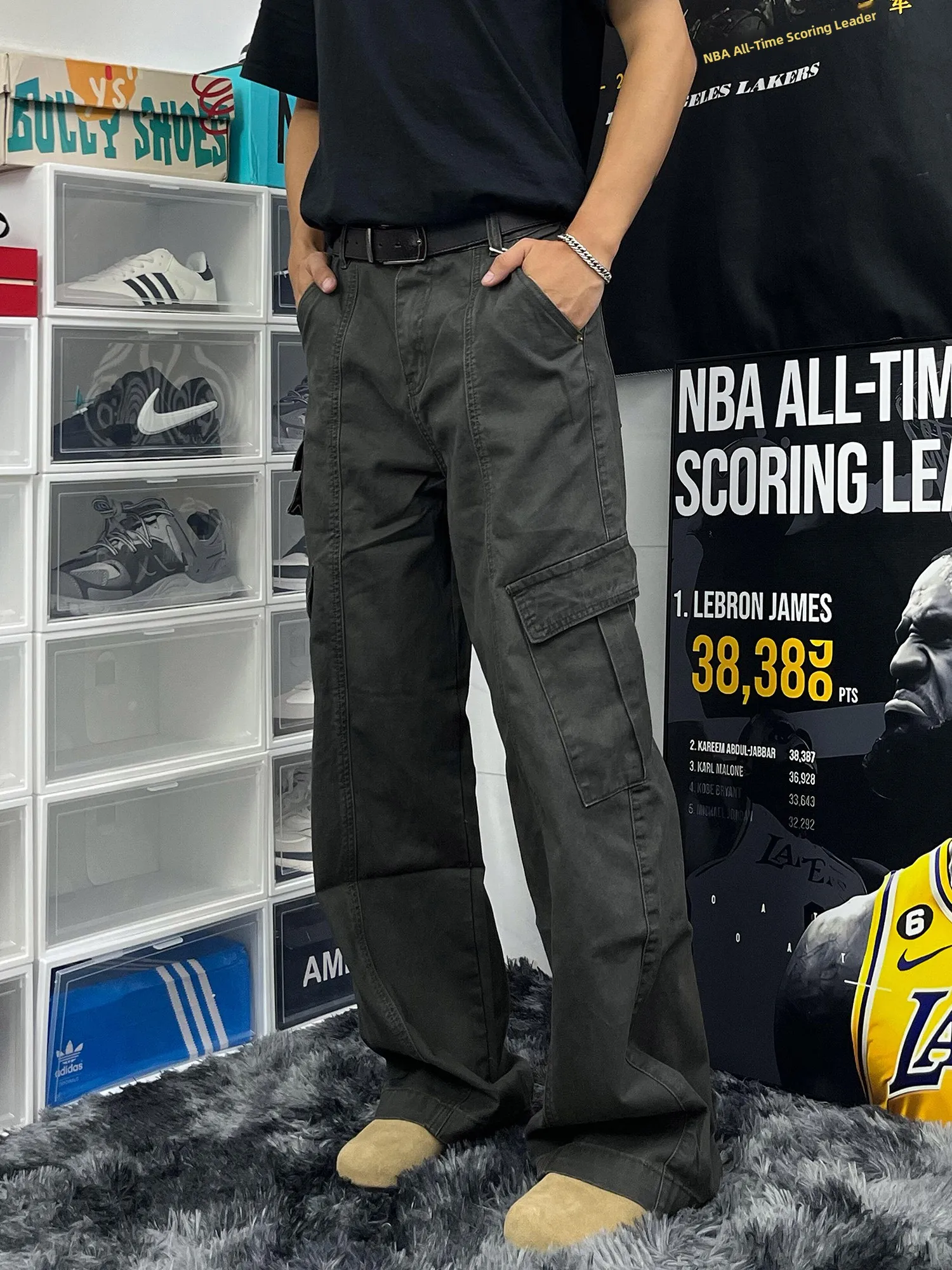 Retro American Vintage Waed Men's Work Trousers Loose Straight Leg Casual Long Pants Autumn Spring Youth Daily Wear
Retro American Vintage Waed Men's Work Trousers Loose Straight Leg Casual Long Pants Autumn Spring Youth Daily Wear