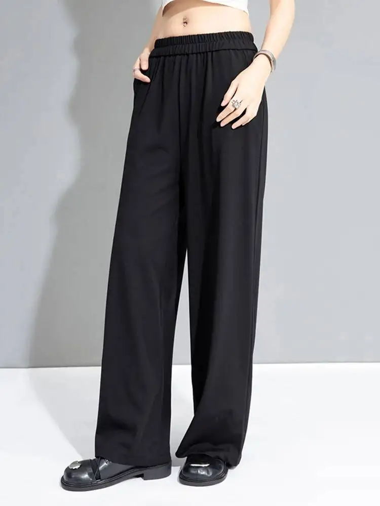 High Elastic Waist Black Brief Pocket Long Wide Leg Pants New Trousers Women Fashion Tide Spring Autumn
High Elastic Waist Black Brief Pocket Long Wide Leg Pants New Trousers Women Fashion Tide Spring Autumn