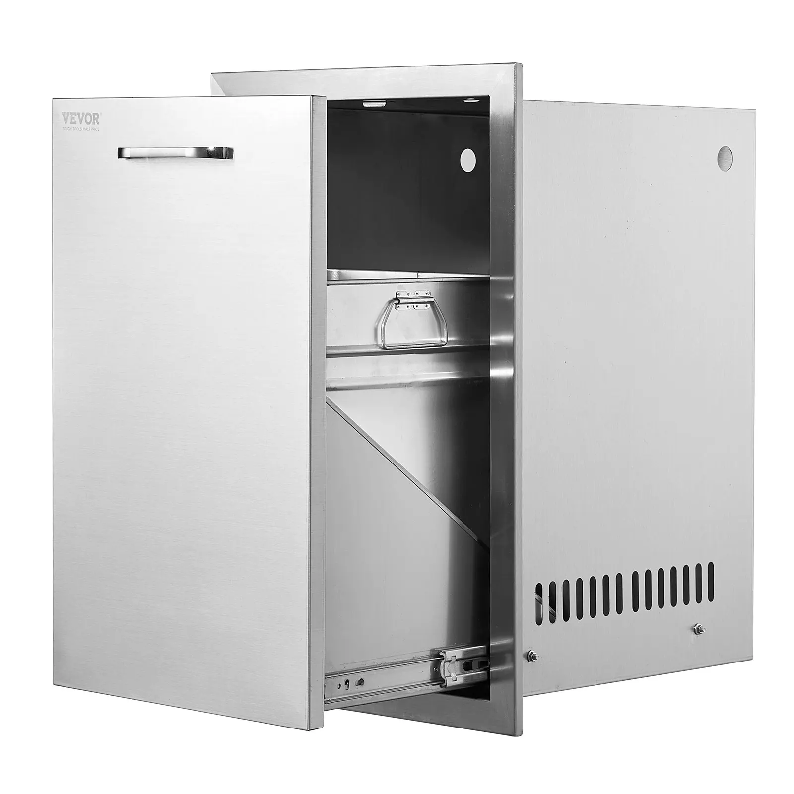 Outdoor Kitchen Propane Tank Drawer 16Wx24.4Hx16D Inch Stainless Steel Pull Out Trash Drawer With Handle For Outdoor Kitchen
Outdoor Kitchen Propane Tank Drawer 16Wx24.4Hx16D Inch Stainless Steel Pull Out Trash Drawer With Handle For Outdoor Kitchen