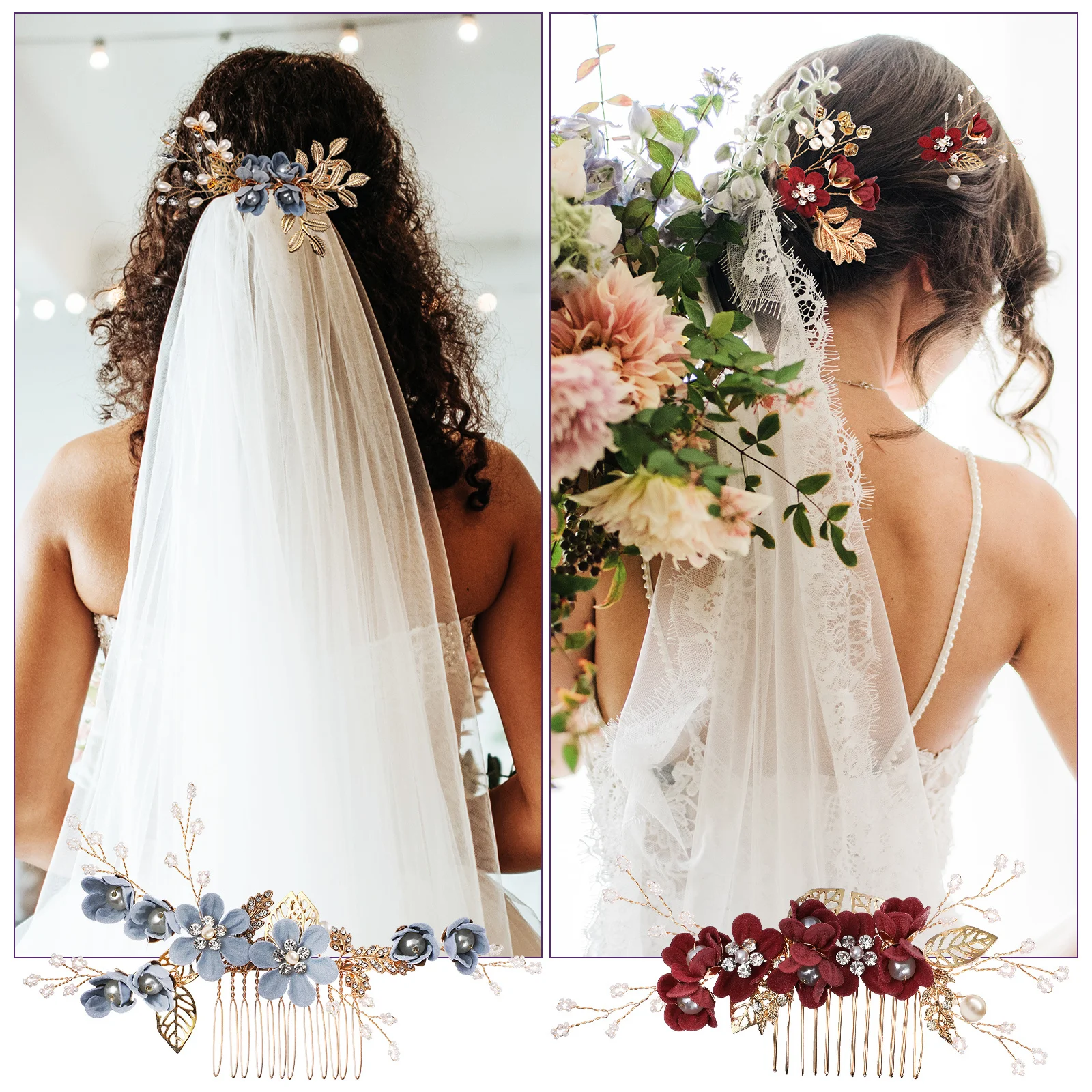 2 Set Hair Clip Golden Leaves Wedding Comb Pearls Clips Headwear Combs Handmade Rhinestones for Women
2 Set Hair Clip Golden Leaves Wedding Comb Pearls Clips Headwear Combs Handmade Rhinestones for Women