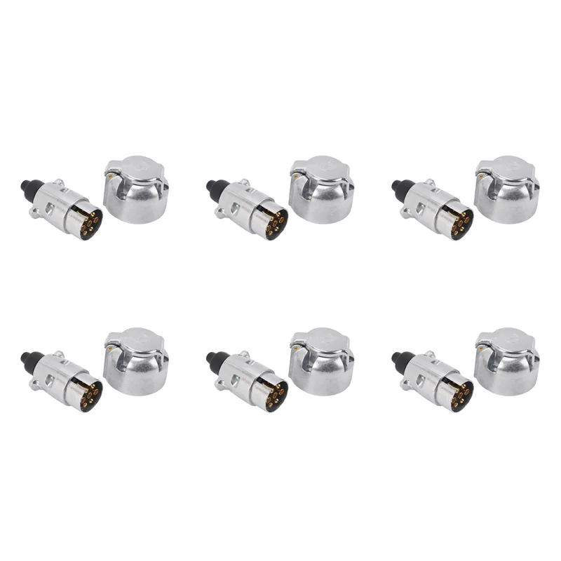 6X Trailer Accessories- 7 Pin Trailer Plug 12V Rv Sockets Towbar Towing 7Pin Metal Trailer Connectors
6X Trailer Accessories- 7 Pin Trailer Plug 12V Rv Sockets Towbar Towing 7Pin Metal Trailer Connectors