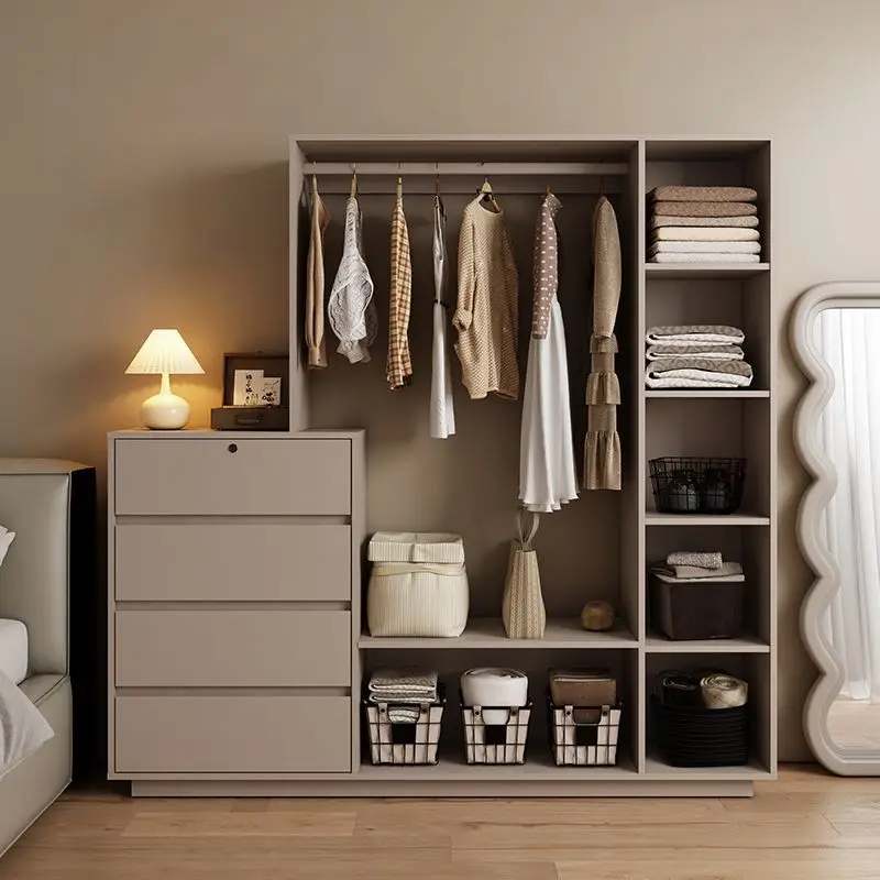 Bedroom coat rack integrated, modern and simple, multi-functional against the wall
Bedroom coat rack integrated, modern and simple, multi-functional against the wall