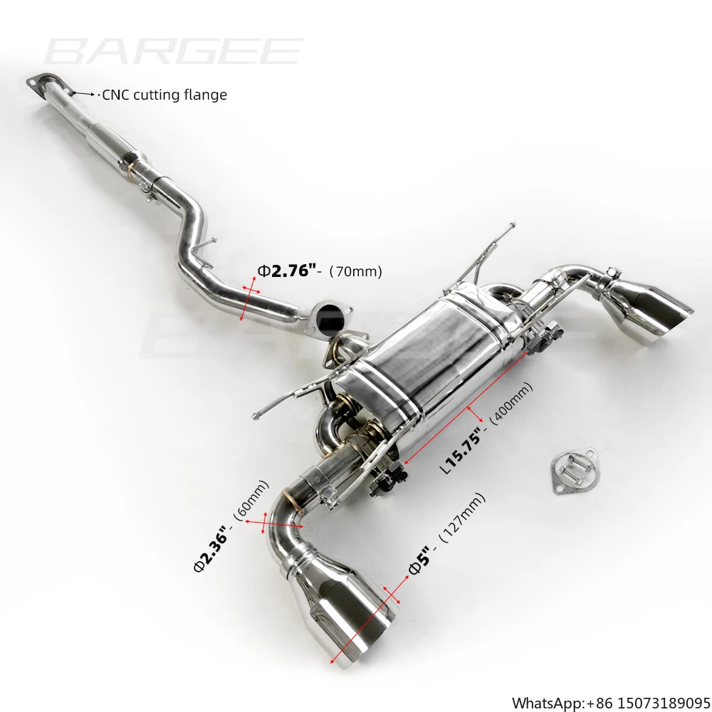 Bargee Performance Exhaust Muffler Pipes EXHAUST CATBACK for Frs Brz GT86 2.0L 2012~UP Catback Exhaust System
Bargee Performance Exhaust Muffler Pipes EXHAUST CATBACK for Frs Brz GT86 2.0L 2012~UP Catback Exhaust System