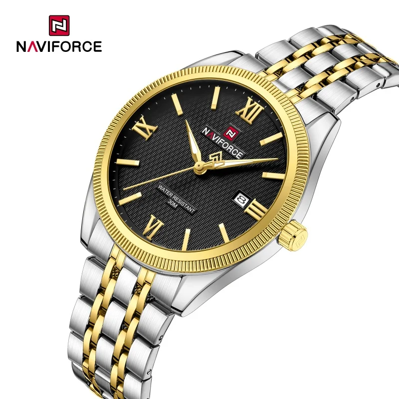 NAVIFORCE Man's Wristwatch Quartz Calendar Waterproof Date Display Male Casual Business Clock Gift for Father's Day Reloj Hombre
NAVIFORCE Man's Wristwatch Quartz Calendar Waterproof Date Display Male Casual Business Clock Gift for Father's Day Reloj Hombre
