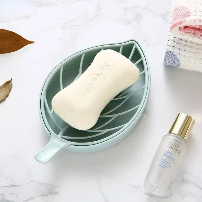 Bathroom Soap Box Desktop Leaf Shape Portable Double Practical Non-slip Storage Fashion Soap Sponge Drain Box
Bathroom Soap Box Desktop Leaf Shape Portable Double Practical Non-slip Storage Fashion Soap Sponge Drain Box