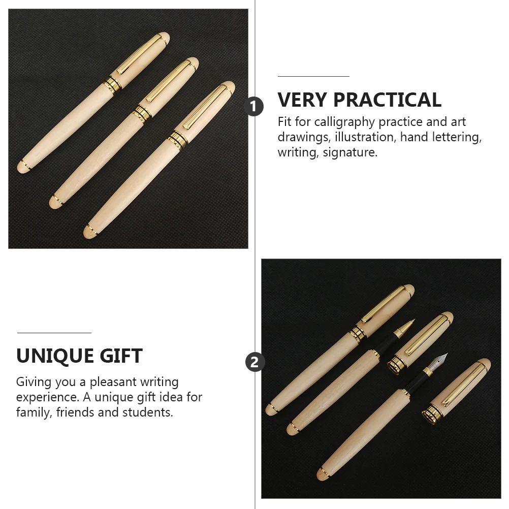 Wooden Fountain Pen Natural White Calligraphy Practice Stylish Writing Students Stationery Drawing Signature Gift
Wooden Fountain Pen Natural White Calligraphy Practice Stylish Writing Students Stationery Drawing Signature Gift