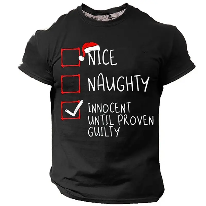 Christmas New Year Men's Shirts Casual O-neck Short Sleeve Tops Hip Hop New Harajuku Streetwear X'mas Oversized T-shirt Clothing
Christmas New Year Men's Shirts Casual O-neck Short Sleeve Tops Hip Hop New Harajuku Streetwear X'mas Oversized T-shirt Clothing