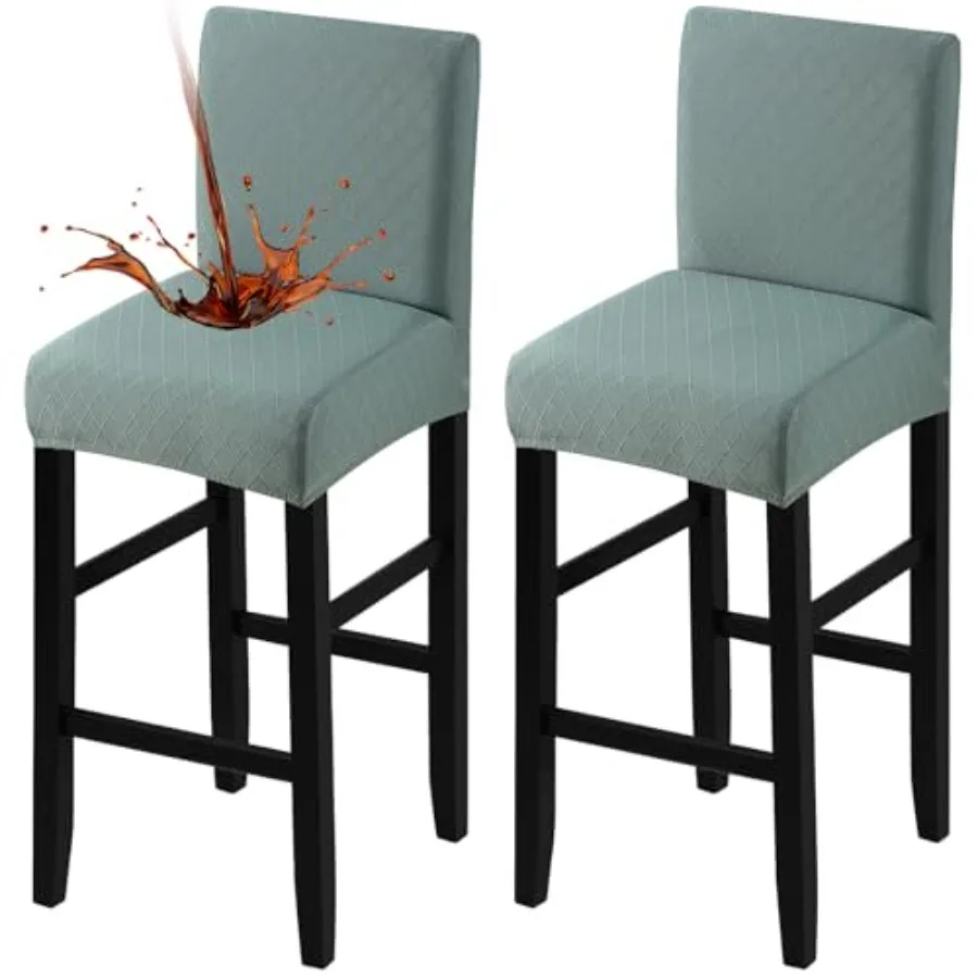 Waterproof Bar Stool Covers 2 PCS, Stretch Pub Tall Chair Slipcover with Backs Counter Chair Cover Barstool Slipcovers Removabl
Waterproof Bar Stool Covers 2 PCS, Stretch Pub Tall Chair Slipcover with Backs Counter Chair Cover Barstool Slipcovers Removabl