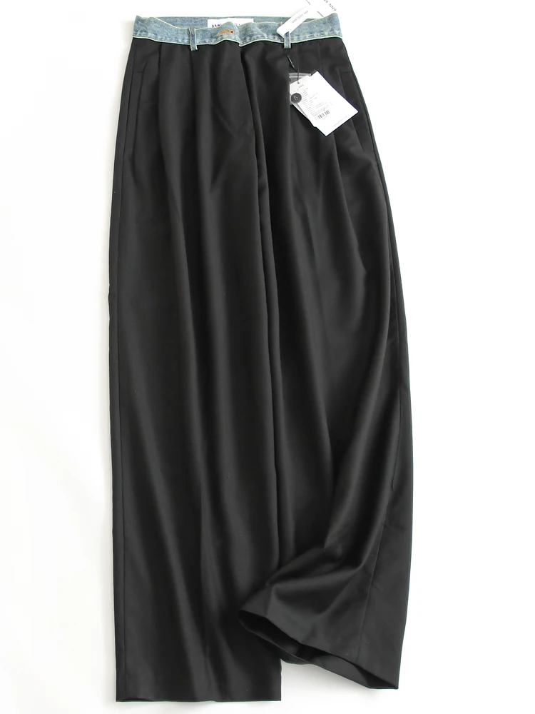 High Waist Wide Leg Jeans Casual Commuter Women's Pants Loose Fit Trousers Color Block Pleated Denim Straight Cut Long Trousers
High Waist Wide Leg Jeans Casual Commuter Women's Pants Loose Fit Trousers Color Block Pleated Denim Straight Cut Long Trousers