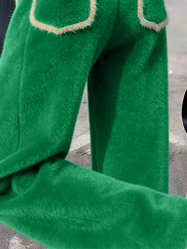 Trendy High Waist een Furry Wide Leg Pants Women's Slimming Drapey Straight Long Trousers Comfortable Casual Pants
Trendy High Waist een Furry Wide Leg Pants Women's Slimming Drapey Straight Long Trousers Comfortable Casual Pants