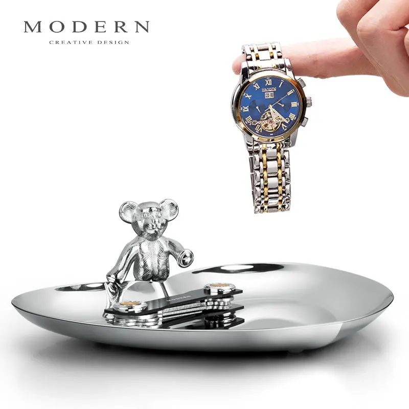 Light luxury Art Creativity Heart Shape Stainless Steel Tray Home use Living Room Jewelry Necklaces Decoration Tray ornaments
Light luxury Art Creativity Heart Shape Stainless Steel Tray Home use Living Room Jewelry Necklaces Decoration Tray ornaments