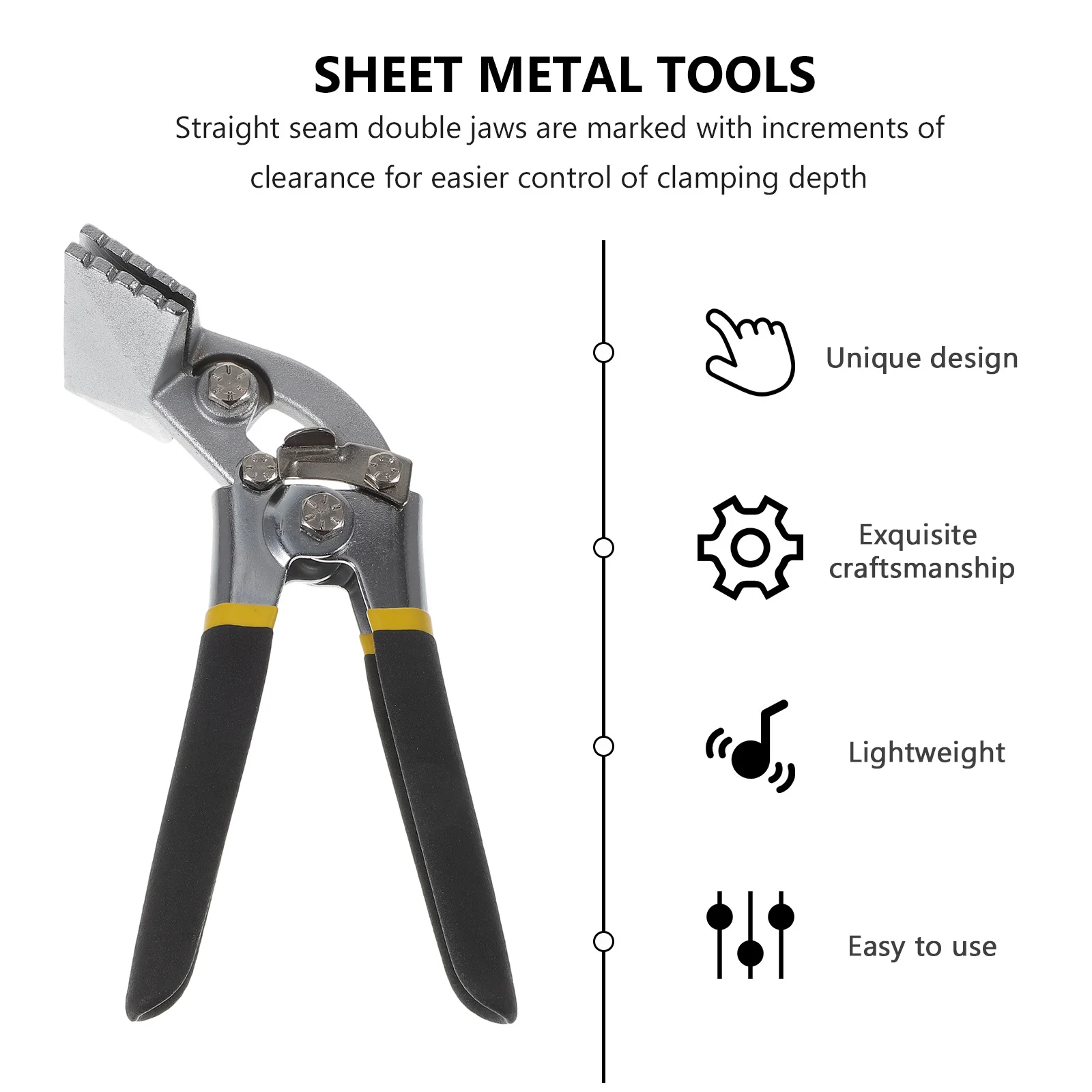 3 Inch Hand Seamer Sheet Metal Bender with Anti-Slip Wires Double Layer Pitted Handle for Tight Spaces Metal Flattening Tool
3 Inch Hand Seamer Sheet Metal Bender with Anti-Slip Wires Double Layer Pitted Handle for Tight Spaces Metal Flattening Tool