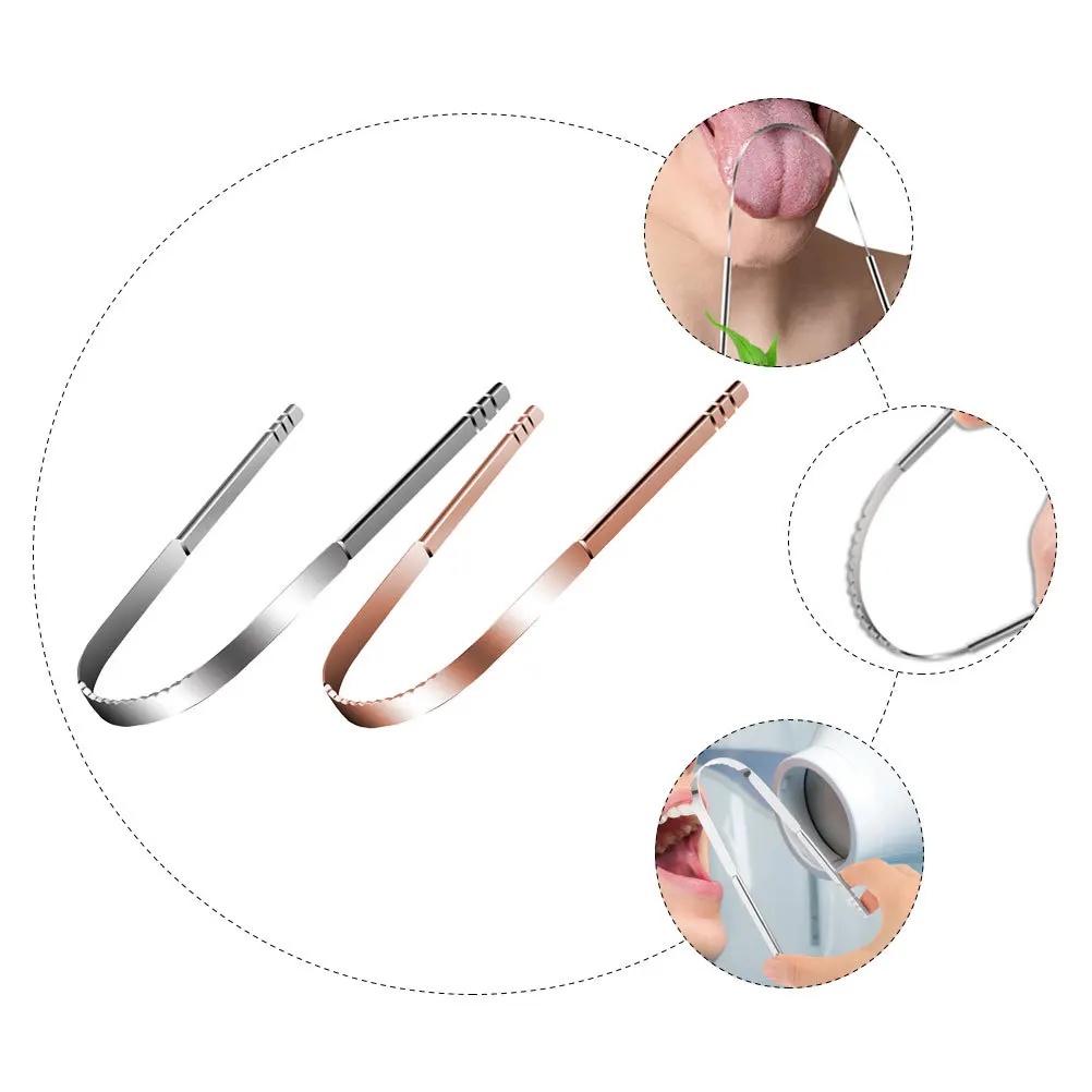 2Pcs Tongue Scraper Stainless Steel Tongue Cleaning Tool Oral Care Cleaner for Adults Removes Impurities Breath Freshening
2Pcs Tongue Scraper Stainless Steel Tongue Cleaning Tool Oral Care Cleaner for Adults Removes Impurities Breath Freshening