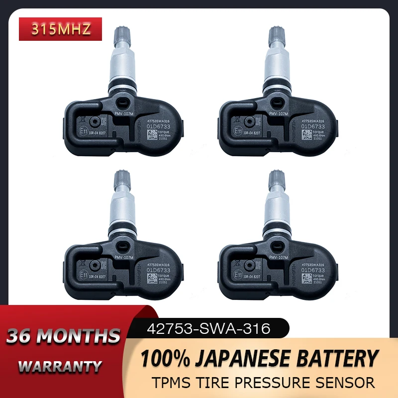 For HONDA ACCORD 2008 2009 2010 2011 Tire Pressure Monitor Sensor 315mhz TPMS 42753SWA315 42753SWA316 42753SWAA04 42753SWAA54
For HONDA ACCORD 2008 2009 2010 2011 Tire Pressure Monitor Sensor 315mhz TPMS 42753SWA315 42753SWA316 42753SWAA04 42753SWAA54