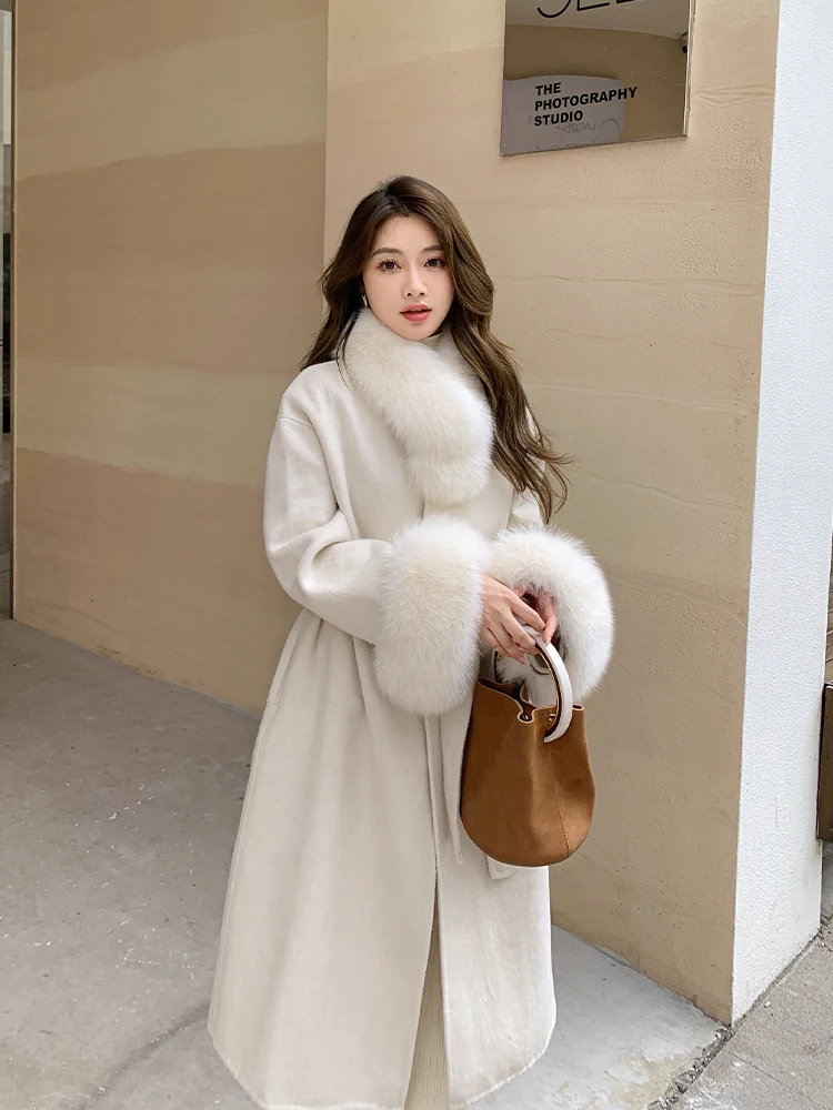 Двустороннее длинное пальто Camere, женское шерстяное пальто с меховым воротником Hepburn 987, корейская версия, прямой крой
Двустороннее длинное пальто Camere, женское шерстяное пальто с меховым воротником Hepburn 987, корейская версия, прямой крой