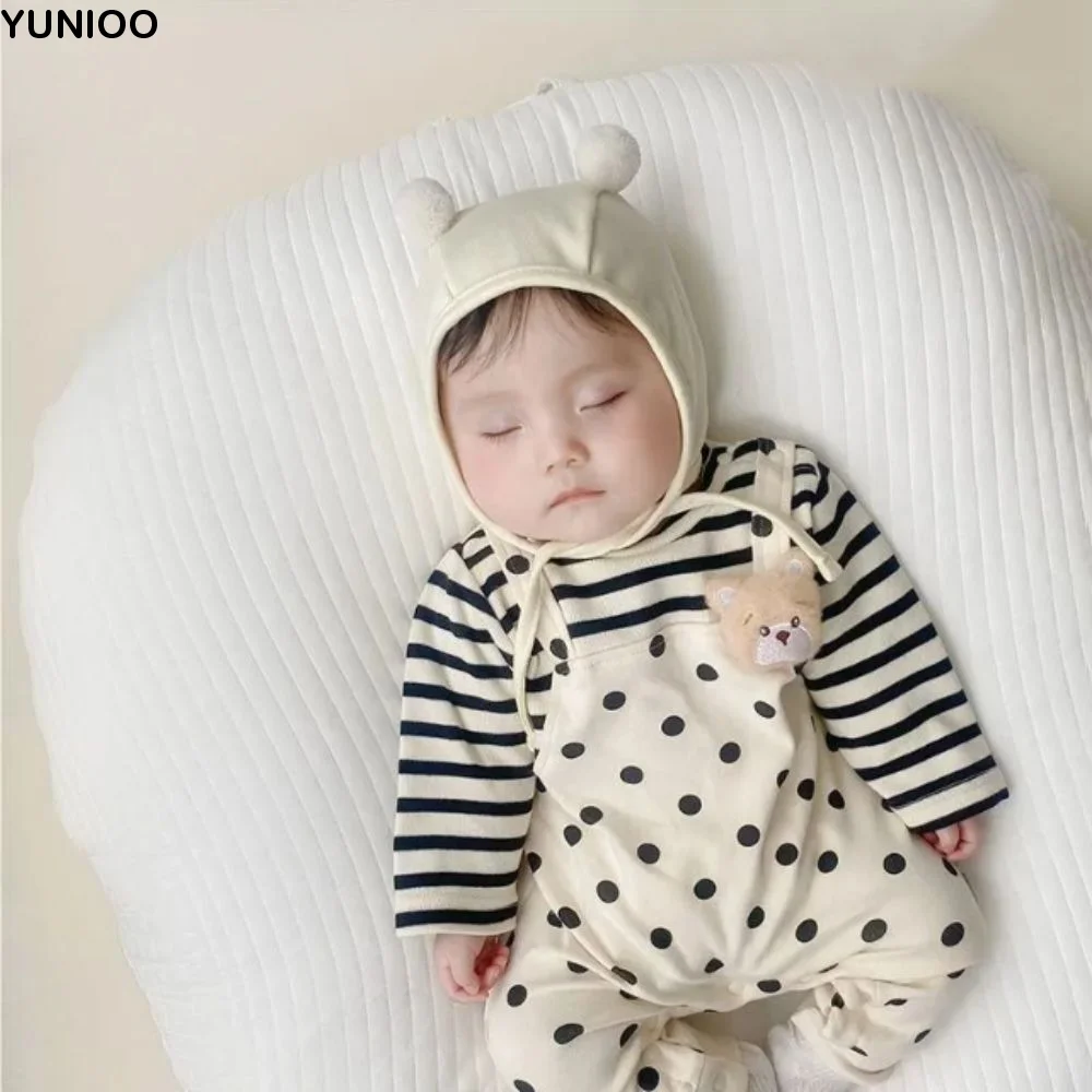 Thin Windproof Baby Bear Ear Protection Hat Cotton Thickened No Brim Newborn Infant Hats Pullover Style Cartoon Design
Thin Windproof Baby Bear Ear Protection Hat Cotton Thickened No Brim Newborn Infant Hats Pullover Style Cartoon Design