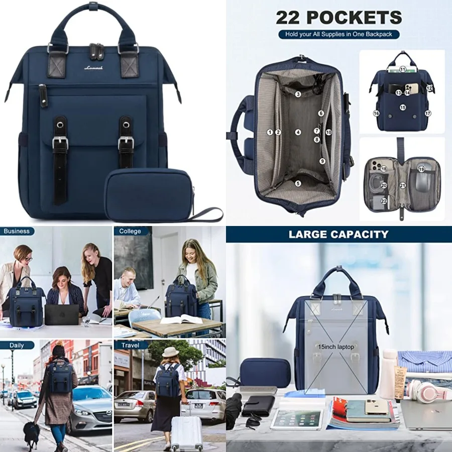 Laptop Backpack for Women Work Travel Backpack College Backpack Purse Busess Commuter Computer Bag Teacher Doctor Nurse Bags
Laptop Backpack for Women Work Travel Backpack College Backpack Purse Busess Commuter Computer Bag Teacher Doctor Nurse Bags