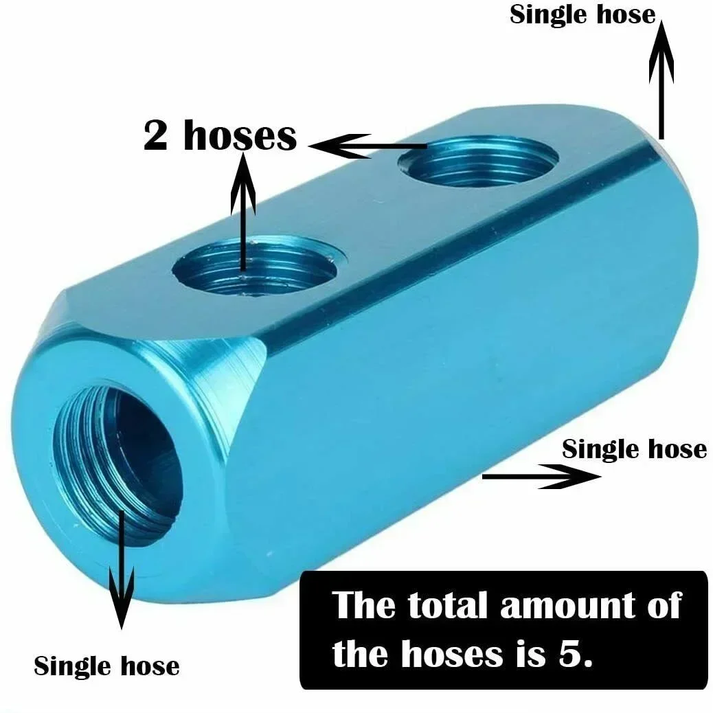 Aluminium Splitter 1/4" Internal Thread Port 2 Way 1/4 Pneumatic Air Manifold Distributor Splitter Hose Connector
Aluminium Splitter 1/4" Internal Thread Port 2 Way 1/4 Pneumatic Air Manifold Distributor Splitter Hose Connector