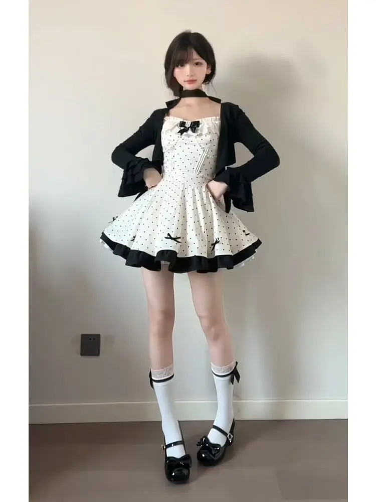 plus Size Women's Knitted Dress with Belt Knot Polka Dot Design Summer New Fashion Two-Piece Set V-Neck Long Sleeve
plus Size Women's Knitted Dress with Belt Knot Polka Dot Design Summer New Fashion Two-Piece Set V-Neck Long Sleeve