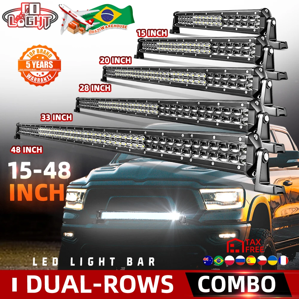 CO LIGHT 2-Rows 42" LED Light Bar Work Light Spot Flood Combo Offroad Driving Lights for Pickup Car Trucks SUV ATV UTV Offroad
CO LIGHT 2-Rows 42" LED Light Bar Work Light Spot Flood Combo Offroad Driving Lights for Pickup Car Trucks SUV ATV UTV Offroad