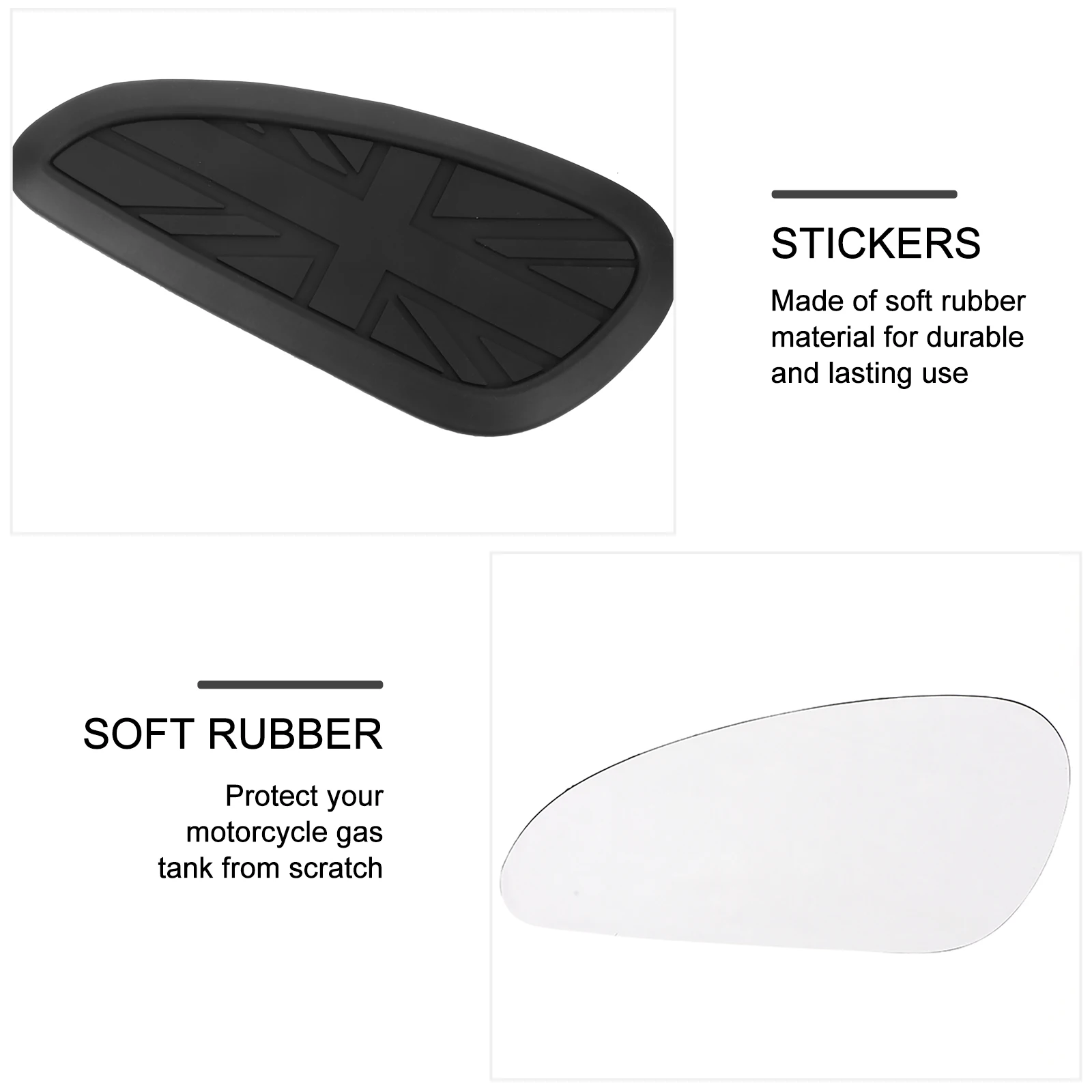 1Pair Motorcycle Fuel Tank Sticker Retro Modified Non Slip Traction Pads Rubber Tank Protector Modified Sticker
1Pair Motorcycle Fuel Tank Sticker Retro Modified Non Slip Traction Pads Rubber Tank Protector Modified Sticker