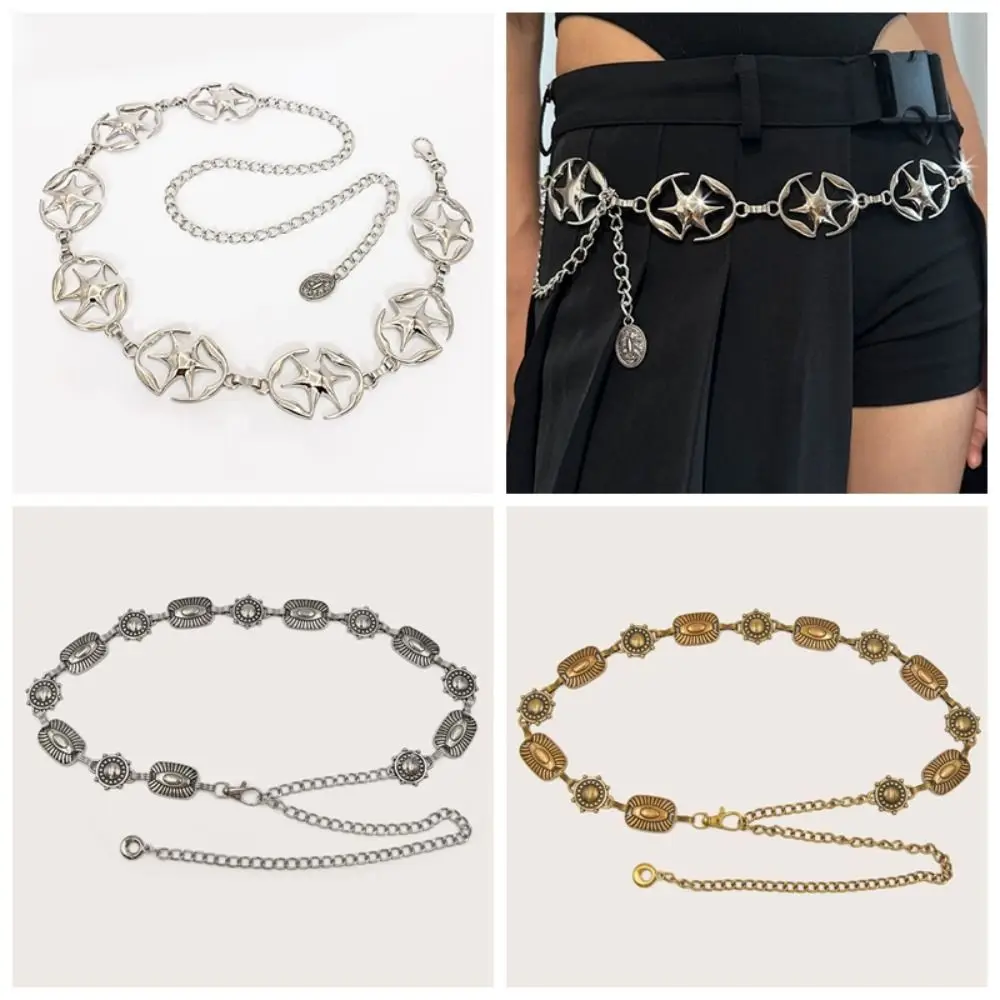 Adjustable Alloy Vintage Gold Chain Belt JK Style Jeans Decor Star Waistband Strap Buckle Retro Y2K Silver Waist Chain Gift
Adjustable Alloy Vintage Gold Chain Belt JK Style Jeans Decor Star Waistband Strap Buckle Retro Y2K Silver Waist Chain Gift