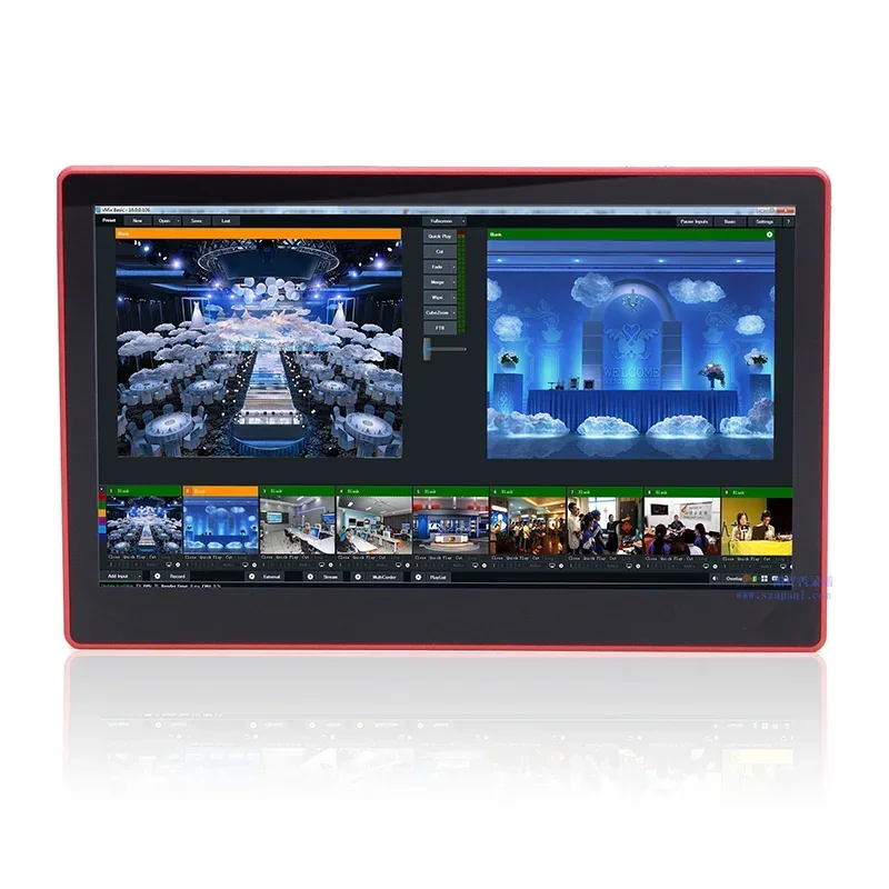 Hot Sale Multi-camera Video Mixer Switcher 14inch HD Touch Screen USB3.0 Window 10 Fast Streaming Live Broadcasting Tablet Compu
Hot Sale Multi-camera Video Mixer Switcher 14inch HD Touch Screen USB3.0 Window 10 Fast Streaming Live Broadcasting Tablet Compu