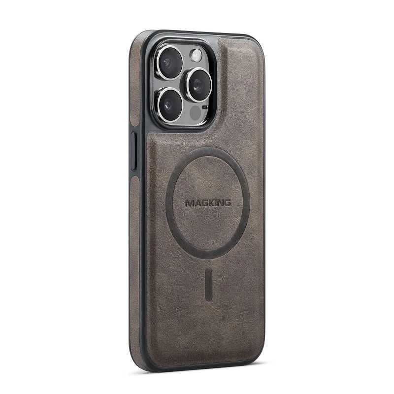 Magnetic Wireless Charging Mobile Phone Case For iPhone 16 ProMax 15 ProMax 14 Plus 13 12 Pro Magsafe Leather Protective Cover
Magnetic Wireless Charging Mobile Phone Case For iPhone 16 ProMax 15 ProMax 14 Plus 13 12 Pro Magsafe Leather Protective Cover