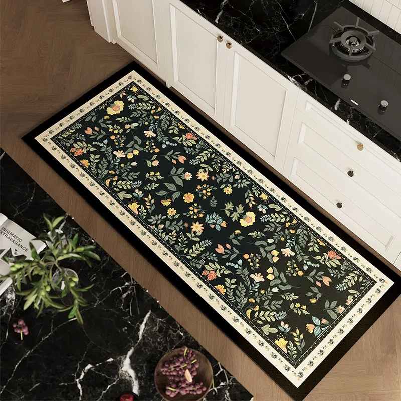 Kitchen Floor Mat Waterproof Non-slip Oil-resistant Leather Carpet PVC Retro Flowers Rug Home Decoration Mat Alfombra Cocina
Kitchen Floor Mat Waterproof Non-slip Oil-resistant Leather Carpet PVC Retro Flowers Rug Home Decoration Mat Alfombra Cocina