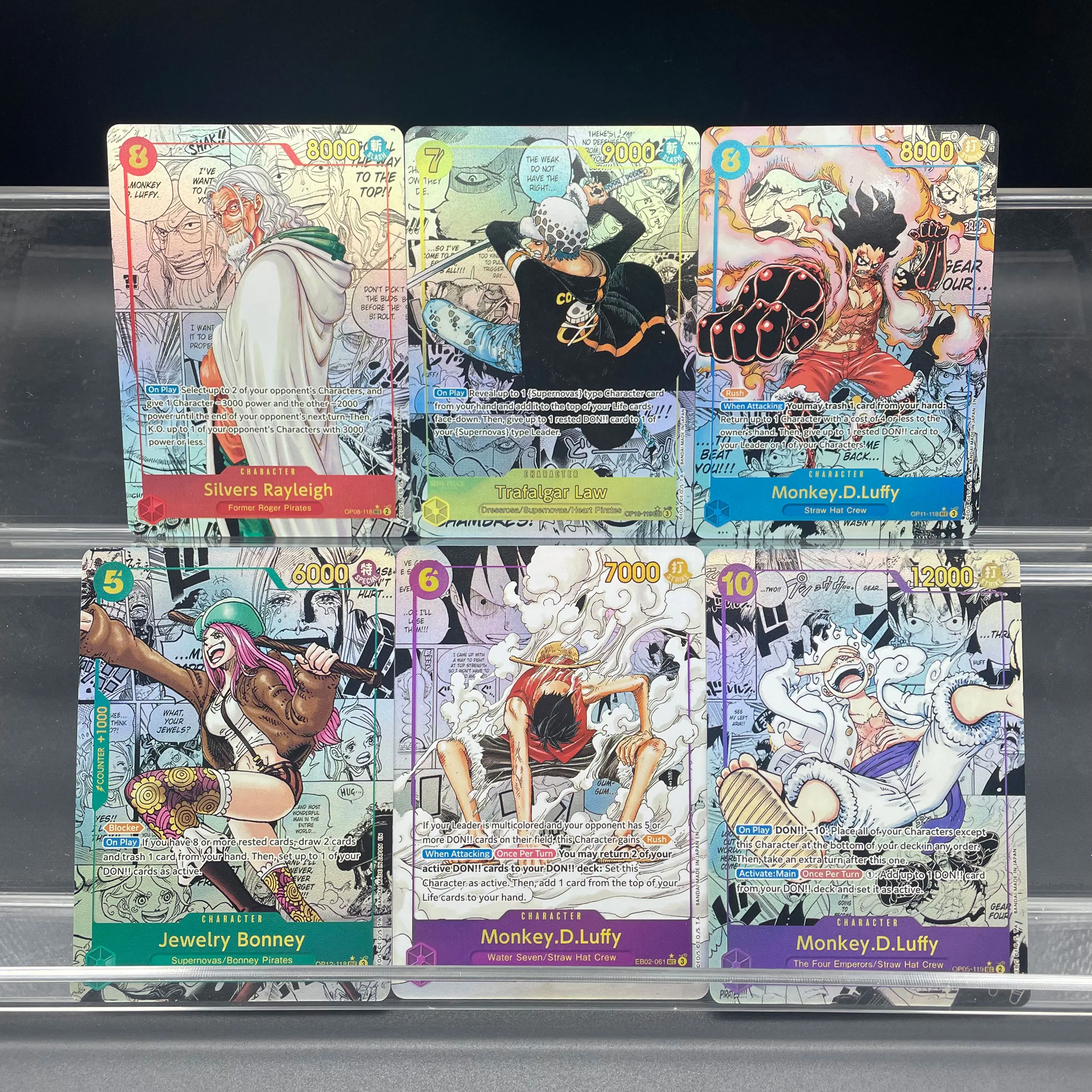 Anime OPCG DIY Self-made Card Game English version Rayleigh Law Luffy Bonney Manga Alternate Art Collectible Card Birthday Gift
Anime OPCG DIY Self-made Card Game English version Rayleigh Law Luffy Bonney Manga Alternate Art Collectible Card Birthday Gift