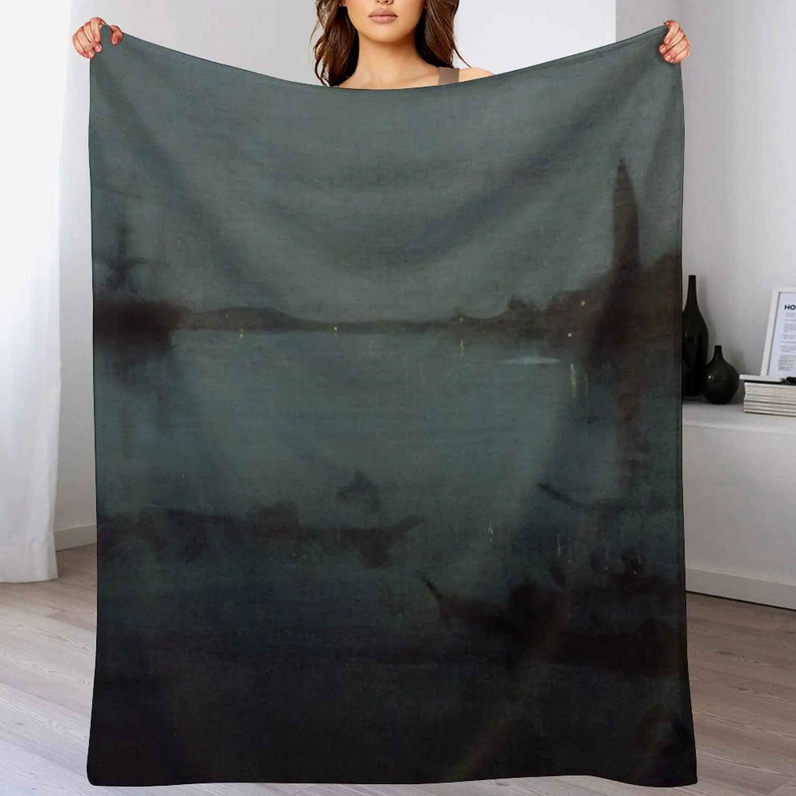 Nocturne in Blue and Silver - The Lagoon, Venice by James McNeill Whistler Throw Blanket Travel Blankets For Sofas Blankets
Nocturne in Blue and Silver - The Lagoon, Venice by James McNeill Whistler Throw Blanket Travel Blankets For Sofas Blankets